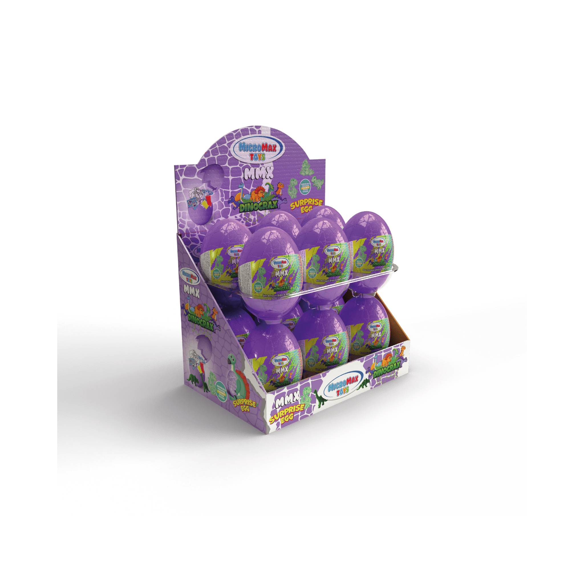 DİNOCRAX ÇATLAK YUMURTA LİLA resmi